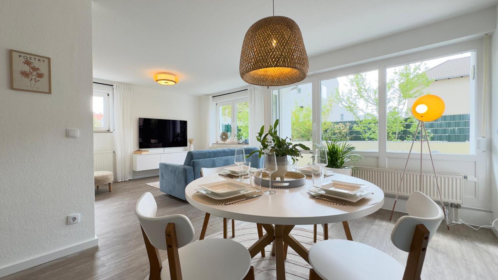 Apartment Am Park - 4p, Boxspringbett, Balkon, Smarttv, Gesundbrunnen, Familienfreundlich Halle (Saale)